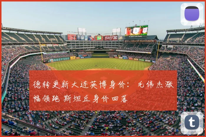 德转更新大连英博身价:毛伟杰涨幅领跑 斯坦丘身价回落