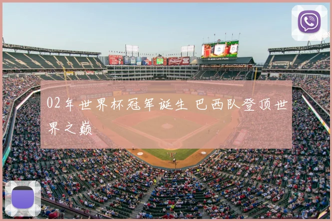 02年世界杯冠军诞生 巴西队登顶世界之巅